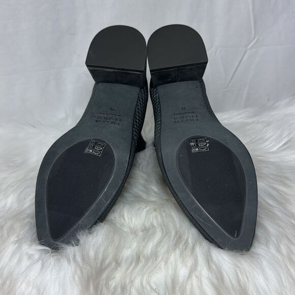 Eileen Fisher NWOT Honey Sock Block Heel Stretch Knit Grey Ankle Booties… - Picture 7 of 7